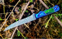 Custom Handmade Flexible Damascus Steel Fillet knife - ZB Knives Store