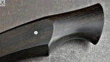 11.5" Inches HAND FORGED Fixed 1095 High carbon Steel Hunting Knife + leather sheath - ZB Knives Store