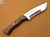 12" inches HAND FORGED Full Tang J2 Steel Hunting Knife + Leather Sheath - ZB Knives Store
