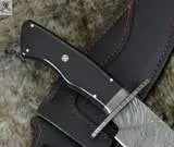 FULL TANG DAMASCUS HUNTING BOWIE KNIFE - ZB Knives Store