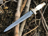 New Custom Handmade Damascus Steel Hunter Dagger Knife - ZB Knives Store