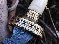 New Custom Handmade Damascus Steel Hunter Dagger Knife - ZB Knives Store