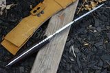 18" Inches HAND FORGED Full Tang 1095 High Carbon steel Kukri Knife + leather sheath - ZB Knives Store