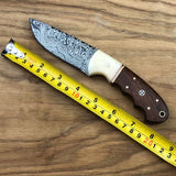 DAMASCUS STEEL HANDMADE HUNTING SKINNER BUSHCRAFT KNIFE 8 INCHES