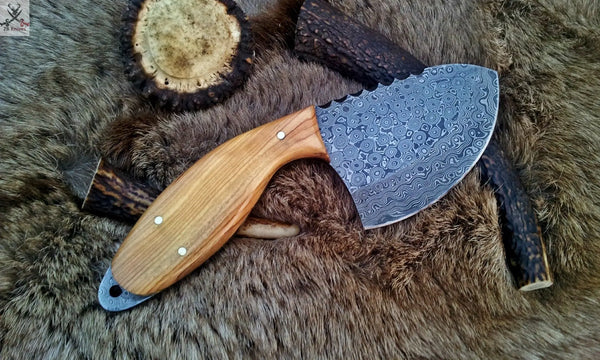 Damascus steel Skinner knife - ZB Knives Store