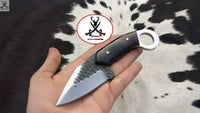 custom handmade D2 steel Skinner knife - ZB Knives Store