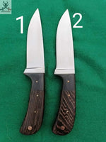 7.5"inches HAND FORGED J2 Skinning knife + Leather Sheath ZB Knives Store