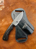 7.75" Inches HAND FORGED Full high carbon Steel Skinning Knife+ Leather sheath ZB Knives Store