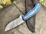 Damascus Steel Deer Skinning Knife - ZB Knives Store