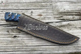 8.5" Inches HAND FORGED Full Tang High Carbon Steel Hunting Knife + leather sheath - ZB Knives Store