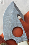 Damascus steel skinning knife - ZB Knives Store