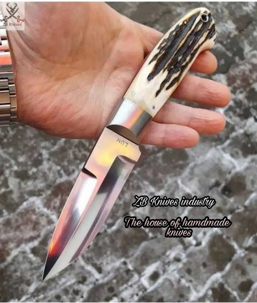 Beautiful Custom Handmade D2 Steel Skinning Hunting knife - ZB Knives Store