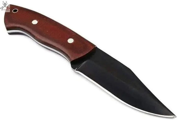 8"inches HAND FORGED Full Tang High Carbon Steel Skinning knife + Leather Sheath ZB Knives Store