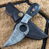 DAMASCUS STEEL HANDMADE HUNTING SKINNER BUSHCRAFT KNIFE