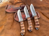 9" Inches HAND FORGED Full Tang 1095 High Carbon Steel Hunting Knife+ Leather sheath ZB Knives Store