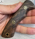 Best Walnut Handle Hunting Knife - 9" Hand - Forged Damascus Steel Blade - ZB Knives Store