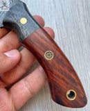 buck skinning knife – Damascus Steel Blade For Deer & Game - ZB Knives Store