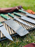 Best Camping knife Set - 6 - Piece , G10 Handles With Leather Kit - ZB Knives Store