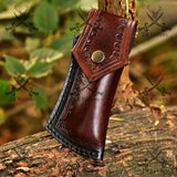 Swing guard Stiletto Knife Rare Italian Automatic - Antler Horn Damascus