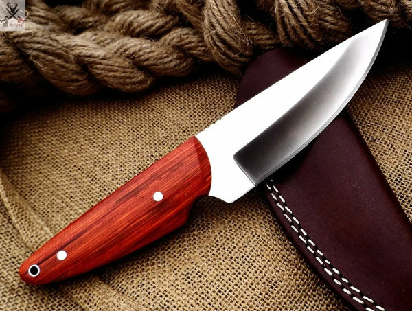 CUSTOM HANDMADE D2 STEEL HUNTING KNIFE Handle Material , multi micarta ZB Knives Store