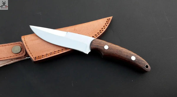 CUSTOM HANDMADE HUNTING KNIFE HANDLE Wenge WOOD ZB Knives Store