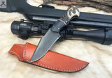 CUSTOM HANDMADE High Carbon STEEL BUSH CRAFT SURVIVAL KNIFE - ZB Knives Store