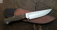 CUSTOM HANDMADE J2 STEEL HUNTING KNIFE Handle Material Rose Wood ZB Knives Store