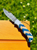 Best EDC Pocket Knife – 3-Inch Damascus Steel Blade & Back Lock Mechanism