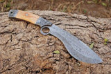 Best Kukri Knife – 12" Custom Handmade Damascus Steel Blade - ZB Knives Store