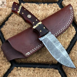 DAMASCUS STEEL hunting skinner knife  8.5'' ZB Knives Store