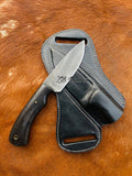 7.75" Inches HAND FORGED Full high carbon Steel Skinning Knife+ Leather sheath