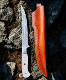 13.5" HAND FORGED High - Quality Fillet Fish Knife for Fisherman - ZB Knives Store