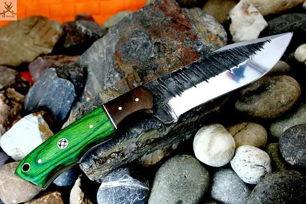 Hand FORGED HUNTING CAMPING EDC Knife HANDLE HARDWOOD ZB Knives Store