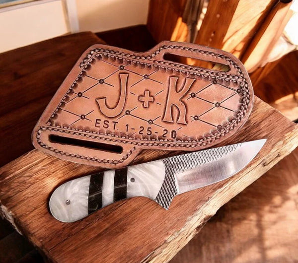 Handcrafted Working Cowboy Knife – 8.25" with Resin Handle