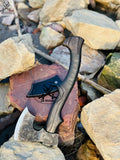 Norse AXE - High Carbon Forged Steel Head , Black Handle with Leather Wrap - ZB Knives Store