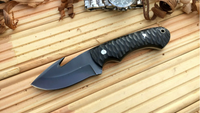 CUSTOM HANDMADE  H.C STEEL KNIFE/ MICARTA TANG WORK HANDLE