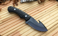 CUSTOM HANDMADE  H.C STEEL KNIFE/ MICARTA TANG WORK HANDLE