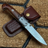 Damascus steel custom handmade pocket folding knife