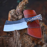 Custom Handmade Full Tang High Carbon Steel Cleaver Knife