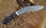 Best Kukri Knife - Handcrafted Damascus kukri Blade & Buffalo Horn Handle - ZB Knives Store