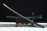 Handmade Green Katana - High Carbon Steel Sharp Samurai Sword - Custom Real Katana for Collectors - ZB Knives Store