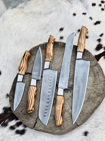 Knife Set, 6 pieces of Damascus steel knife set,magnetic knife holder,knife  holder,knife holder,storage rack,knife set Kitchen Knife Set BY ZZYY