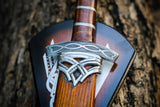 Damascus Viking Sword of Kings – 'Northman' Hand - Forged Norse Battle Blade w/ wooden Scabbard - ZB Knives Store