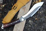 18" Inches HAND FORGED Full Tang 1095 High Carbon steel Kukri Knife + leather sheath ZB Knives Store