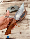 Beautiful Custom Handmade 1095 High Carbon steel Hunting Knife 🖤 ZB Knives Store